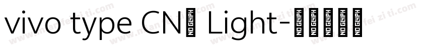 vivo type CN简 Light字体转换